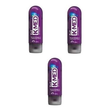 Imagem de K-med 2 Em 1 203g Kit Com 3 Unidades De Lubrificante Íntimo