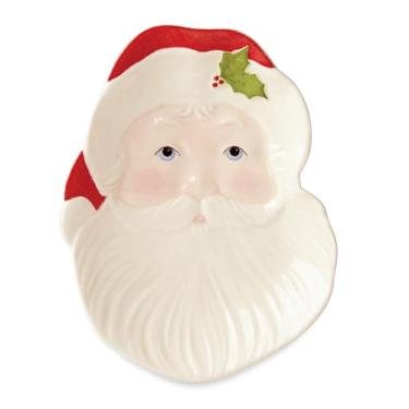 Imagem de Lenox Descanso de colher Hosting The Holidays Papai Noel, 0,2 kg, vermelho e verde