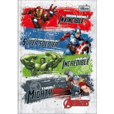 Imagem de Caderno Brochura 1/4 C/D 48 Folhas Vingadores Avengers Tilibra Capa So