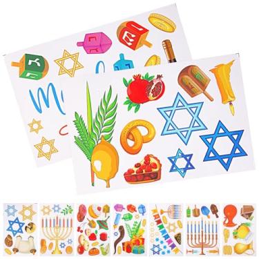 Imagem de Artibetter 9 Folhas Feliz Hanukkah Janela Adere Menorah Adesivo De Janela Estática Decoração Do Feriado Judaico Para Fontes De Festa Hanukkah