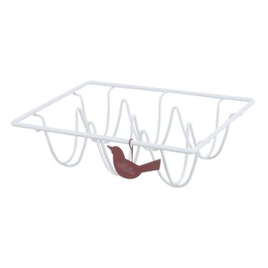 Imagem de Hemobllo Rack De Rack De Exibição De Organizador De Armazenamento De Suporte De Exibição Despensa Caixa De Fio Suporte De De Metal Suporte De De Cozinha Rack De