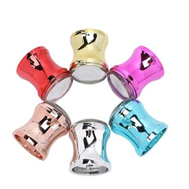 Imagem de Vomeko 6 carimbos de silicone para decoração de unhas com cabeças e alças transparentes.