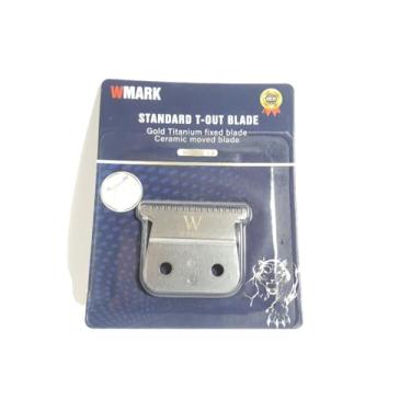 Imagem de FUTEBOL Lâmina Cerâmica Compatível com Andis Gtx Outliner Gto Profissional para Máquina de Cortar Cabelo - Prata e Dourada