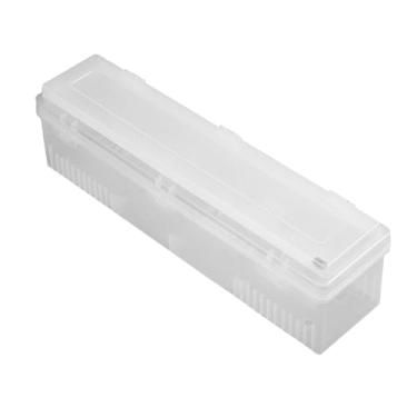 Imagem de ＫＬＫＣＭＳ Suporte de rolo de filme aderente caixa de envoltório de alimentos cortador ferramenta de cozinha resistente leve multiuso dispensador de envoltório, S