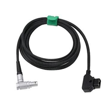 Imagem de HangTon Cabo de alimentação trançado para RED Scarlet Epic DSMC2 Komodo-X V-Raptor, DJI Ronin 4D câmera D-tap ângulo reto fêmea 6 pinos 3,5 m