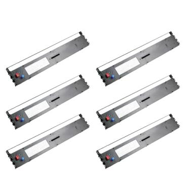 Imagem de 6 peças/conjunto de fita de impressora cassete suporte de fita de substituição para OKI5860SP/OKI5660SP/OKI8660 acessórios de impressora material de escritório