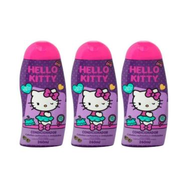 Imagem de Condicionador Cia Da Natureza Hello Kitty Cachos 260Ml - 3Un