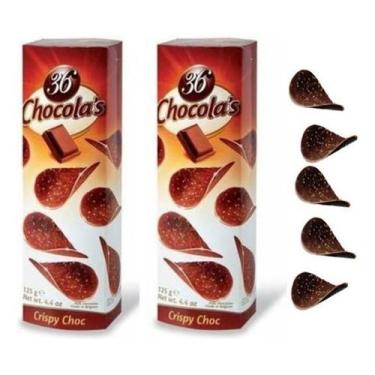 Imagem de Chocolate Belga Batata Chips Chocolas Crispy Cacao 250G - 36 Chocola's