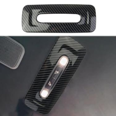 Imagem de Fewshaw Fibra de carbono interior telhado traseiro luz de leitura acessórios para Toyota Tundra 2022+