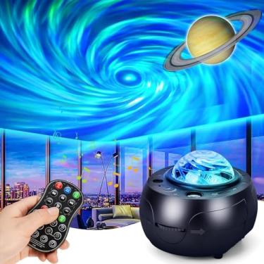Imagem de Projetor de galáxia estrelada para planetário, luz de nebulosa com 10 planetas, projetor de teto estrelado temporizado para decoração de quarto, luz noturna, presentes para crianças, adultos, meninos,
