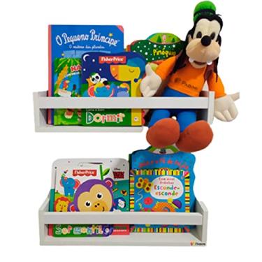 Imagem de Prateleira para Livros Infantis kit 2 peças Super Funda