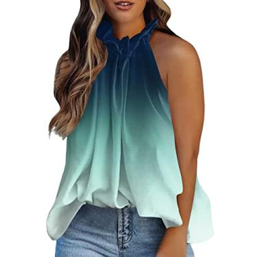 Imagem de Camiseta feminina banhada com gola única, sexy, leve, tubinho 2024, camiseta de férias de verão para férias, Z03 - verde, M