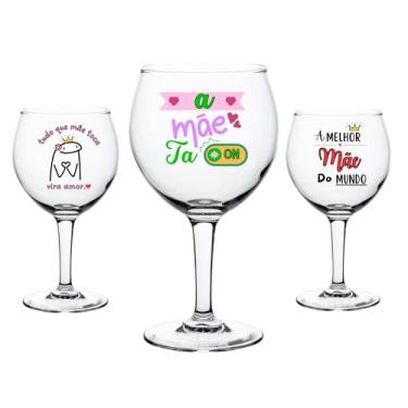 Imagem de 1 Taça Vidro Gin/Vodka 630ml Drinks Personalizada Dia Das Mães Lembrancinha Decorada Flork Meme A Mãe Ta On Melhor Mãe Do Mundo Presente Criativo (A mãe ta on)