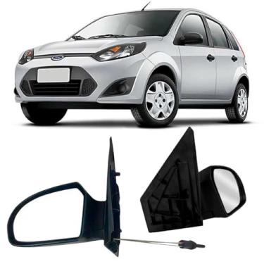 Imagem de Par Retrovisor Ford Fiesta 2002/2013 2/4 Portas Hatch Sedan Com Controle