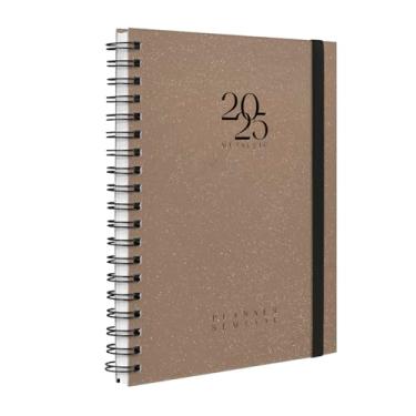Imagem de Agenda Planner Semanal 2025 Plus Solid Glitter Metallic Bronze