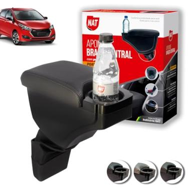 Imagem de Apoio de Braço Hb20 Hb20s Hb20x Ano 2013 Até 2022 C/Porta Copo (Grafite C/Linha Grafite)