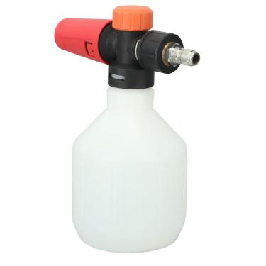 Imagem de Carro Espuma Pulverizador, 500Ml Portátil de Alta Pressão Espuma Blaster Heavy Duty Pistola De Espuma De Neve Com 1/4 De Polegada Conector Rápido Wide Neck Foamer Grosso Ajustável (Redondo)