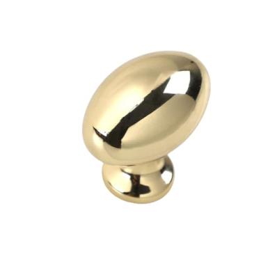 Imagem de Puxadores de móveis oval liga de zinco botão de gaveta puxa portas botão bonito decoração de casa alças, ouro brilhante