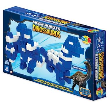 Imagem de Blocos de Montar Mega Robots Apatossauro GGB Plast
