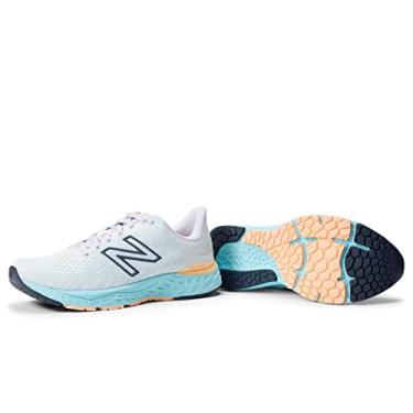 Imagem de New Balance Fresh Foam 880v11 feminino, Branco/Azul frio, 5.5 Wide