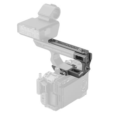 Imagem de SmallRig Kit de placa de montagem de extensão para cabo Sony FX3 / FX30 XLR com sapata fria, estrutura de liberação rápida HawkLock, com furos rosqueados integrados de 1/10.2 cm-20 e orifícios de