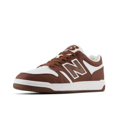 Imagem de New Balance Tênis masculino 480 V1, Carvalho rico/branco, 42