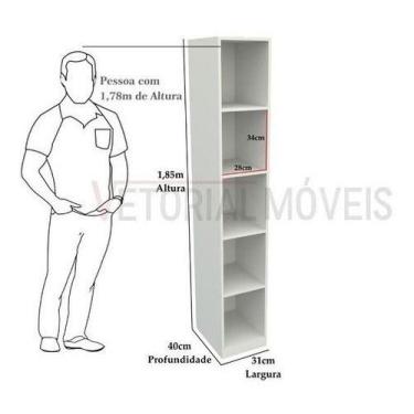 Imagem de Armário Colmeia Eloisa M11 Closet Lojas Expositor Roupeiro - VETORIAL 