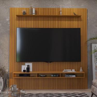 Imagem de Painel Ripado para TV Até 75 Polegadas Intense com Nicho 229cm - ViaNo