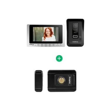 Imagem de Kit Videoporteiro Allo wT7 Lite + Fechadura Elétrica FX 3000 Intelbras