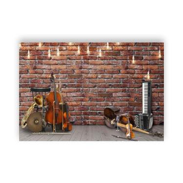 Imagem de Fundo Fotográfico 2,20 x 1,50 - Instrumentos Músicais 013 - Via Cores