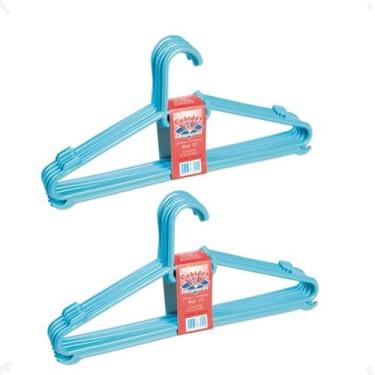 Imagem de Kit 10 Cabide Infantil Bebe ul 30X13,5 Reforçado - Injeplastec