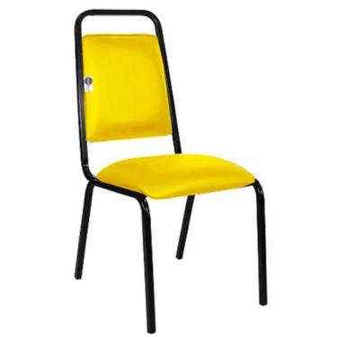 Imagem de Cadeira Empilhável para Hotelaria Linha Hotel Fremont Amarelo - Design