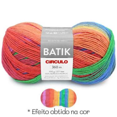 Imagem de Lã Batik Círculo 100g 360 metros - Circulo, 9962 Alegria