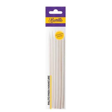 Imagem de Kit Com 6 Palitos De Madeira Para Manicure Linha Bonitta