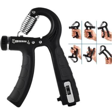 Imagem de Hand grip 5 a 60kg treinar músculos força handgrip contador - AL