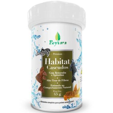 Imagem de Ração Para Peixes Alimento Poytara habitat cascudo 45g