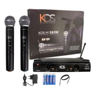 Imagem de Microfone Sem Fio Duplo De Mão Uhf Kdsw-382m Profissional - Kadosh, Pr