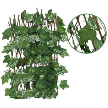 Imagem de Treliça Gradil Folhagem Cerca Painel Expansível 2m Madeira Jardim Plan