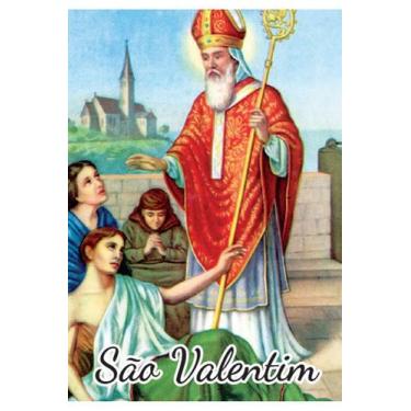 Imagem de 3000 Santinho São Valentim (oração no verso) - 7x10 cm - Santinhos do 
