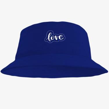 Imagem de Boné Chapéu Bucket Hat Estampado Love - MP Moda Masculina, Único, Azul
