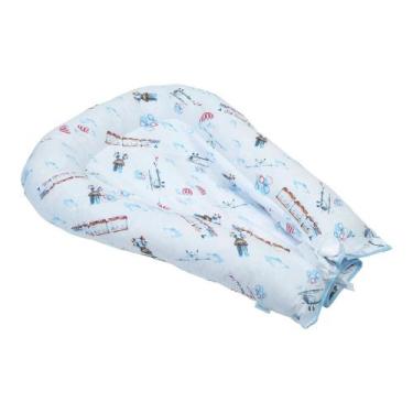 Imagem de Kit Ninho Trança 3 peças com mosquiteiro para bebê estampada veículos 