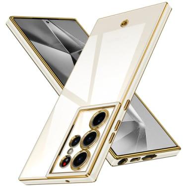 Imagem de Capa protetora de TPU macio para Samsung Galaxy S23 Ultra, capa protetora de corpo inteiro, à prova de choque, fina, durável, 6,8 polegadas, branca JUS20-12