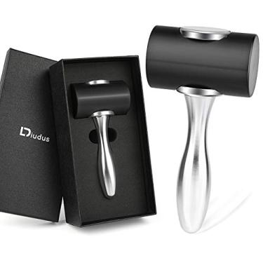 Imagem de DIUDUS Martelo de entalhe de couro profissional cabeça em T martelo de nylon DIY martelo de couro artesanal martelo de nylon carimbo de perfuração para trabalho de couro DIY