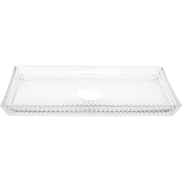 Imagem de Prato Para Servir Retangular Home&co Vidro 3x33x18cm Transparente