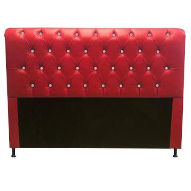 Imagem de Cabeceira Estofada Lady com Botões de Strass para Cama Box King Size 1