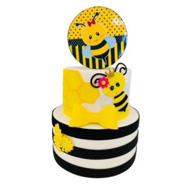 Imagem de Bolo fake abelhinha - Catavento Festa dos Sonhos