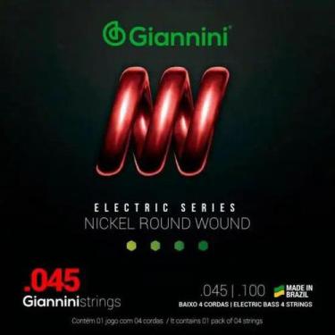 Imagem de Encordoamento Para Contrabaixo 4 Cordas .045 Giannini Geebrs