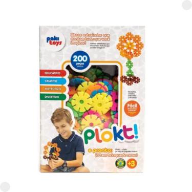 Imagem de Blocos De Montar Plokt Com 200 Peças 1243 - Pakiplast