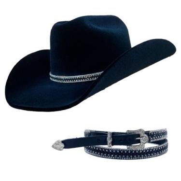 Imagem de Chapéu Americano Country Bandinha de Strass Diamond  - Club21 Country,