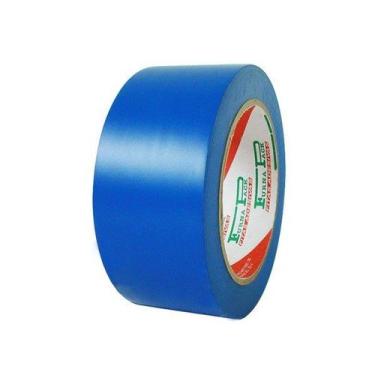 Imagem de Fita Auto Adesiva de Demarcação de Solo 48mmx30m Furnapack, Azul